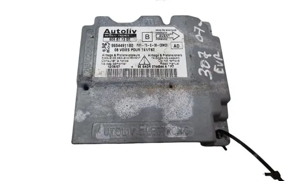 Peugeot 307 Airbag control unit/module 9654491180 606877300