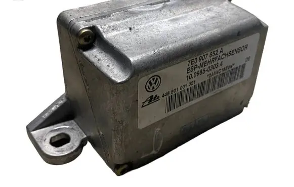 Volkswagen Touareg I ESP acceleration yaw rate sensor 7E0907652A 10098503034 448801001021