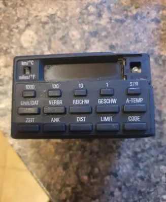 BMW 5 E34 On-board computer control switch 6591171904 65818351055