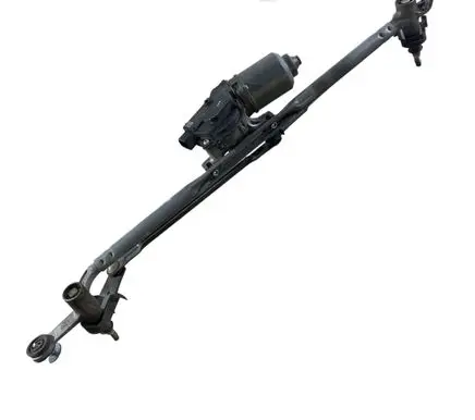 Front wiper linkage and motor