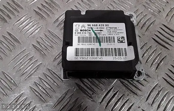 Peugeot 207 Airbag control unit/module 9666843980