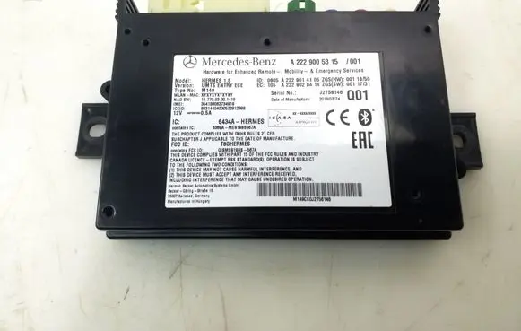 Mercedes-Benz CLA C117 X117 W117 Other control units/modules A2229005315