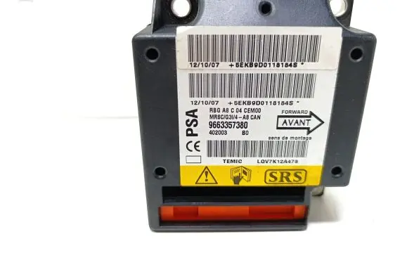 Citroen C3 Airbag control unit/module 9663357380
