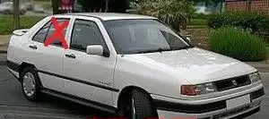 Seat Toledo I (1L) Rear door window glass 43R000015