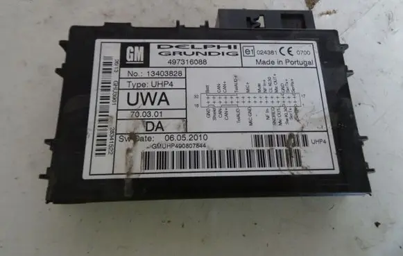 Opel Astra H Bluetooth control unit module 13403828