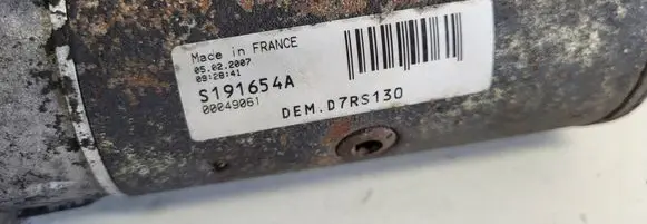 Ford Galaxy Starter motor S191654A D7RS130 00049061