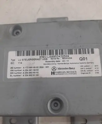 Mercedes-Benz E W212 GPS navigation control unit/module A1729009302 A2049026102 9011JS0B5343258