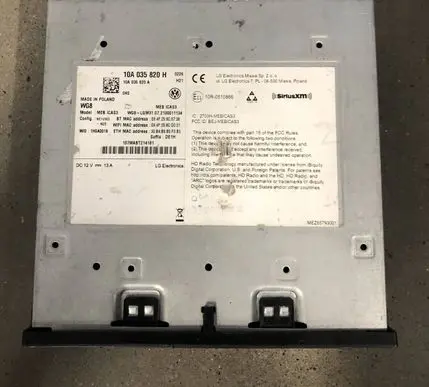 Volkswagen ID.3 GPS navigation control unit/module 10A035820H 10A035820A