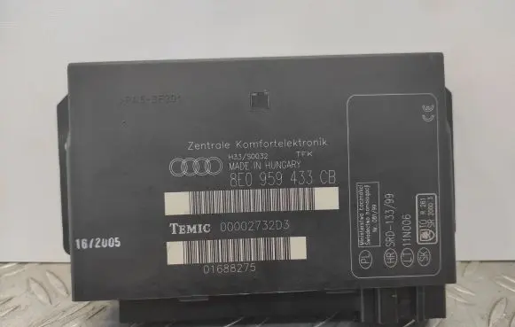 Audi A4 S4 B7 8E 8H Comfort/convenience module 8E0959433CB 00002732D3