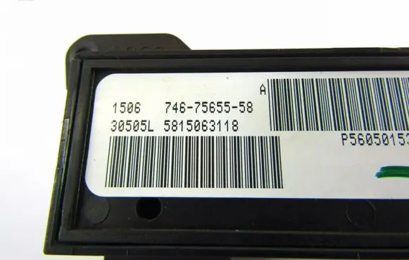 Jeep Commander ESP (stability program) switch 7467565558