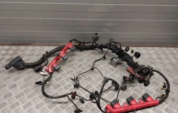 Audi Q7 4M Engine installation wiring loom 06E971595AB 4H0971824K