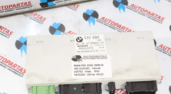 BMW 3 E92 E93 Sunroof control unit/module 7199885
