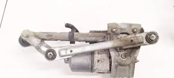 Volkswagen Touran I Front wiper linkage and motor 1T0955024E
