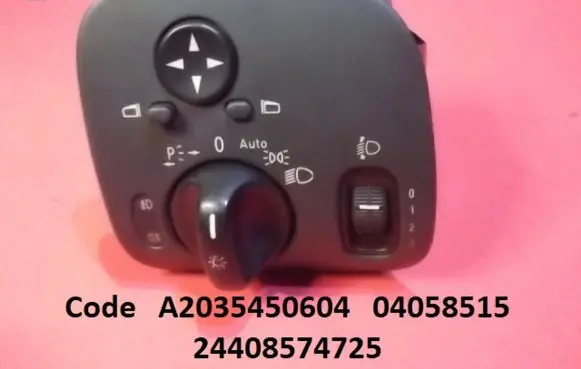 Mercedes-Benz C W203 Light switch A2035450604 04058515