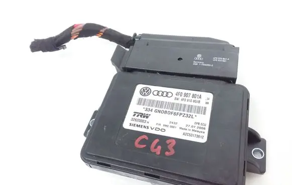 Audi A6 S6 C6 4F Hand brake control module 4F0907801A 4F0910801B 32620003