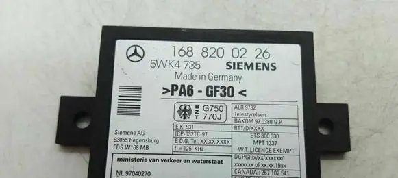 Mercedes-Benz A W168 Immobilizer control unit/module 1688200226
