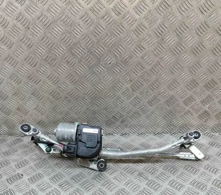 Front wiper linkage and motor
