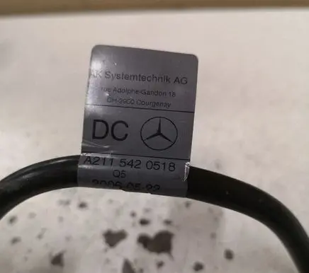 Mercedes-Benz E W211 Negative earth cable (battery) A2115420518