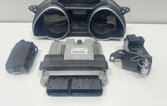 Audi A5 8T 8F Engine ECU kit and lock set 8T0920900N 8K2907115Q 8K0905852D