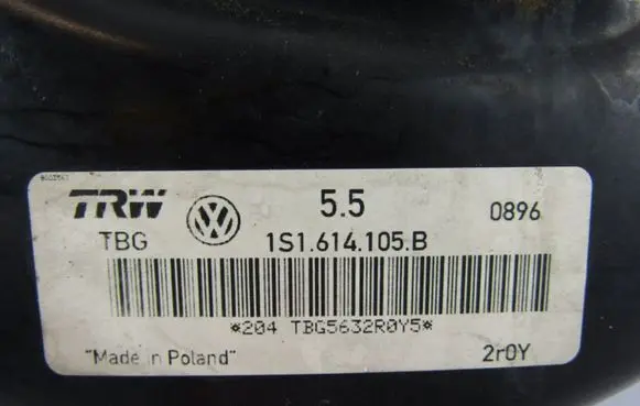 Volkswagen Up Brake booster 1S1614105B
