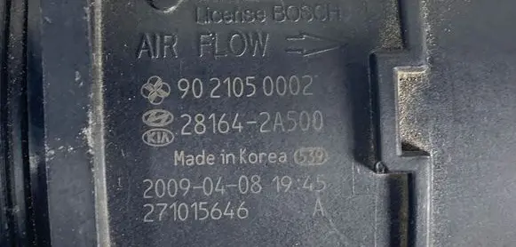 Hyundai ix35 Mass air flow meter 281642A500