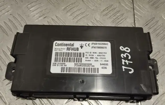Maserati Ghibli Keyless (KESSY) go control unit/module 68193398AC