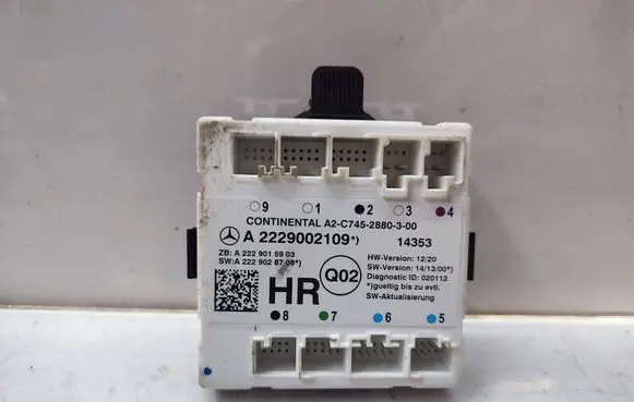 Mercedes-Benz S W222 Door control unit/module A2229002109