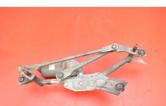 Front wiper linkage and motor