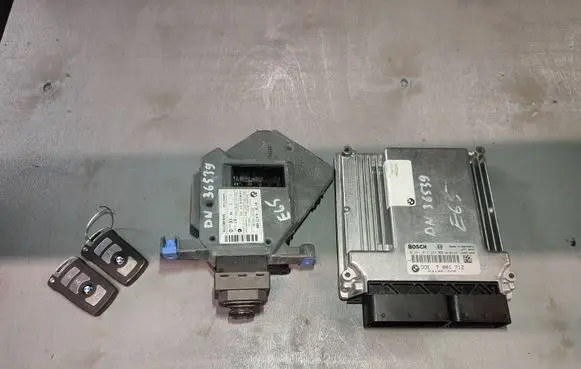 BMW 7 E65 E66 Engine ECU kit and lock set 7801712 13617801712 13617801217