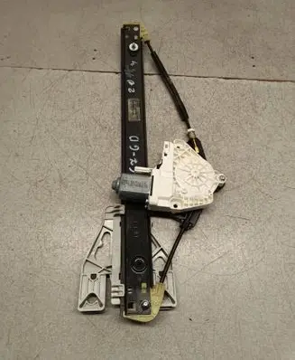 Rear door window regulator with motor