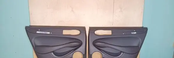 Jaguar XJ X308 Rear door card panel trim GNC3028AJ GNC3029AJ BLACK
