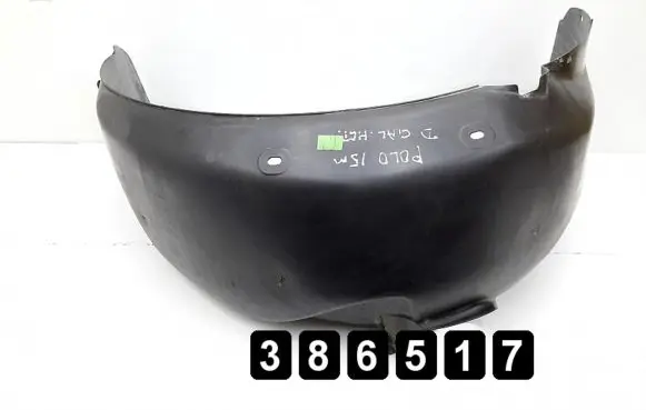 Volkswagen Polo V 6R Rear arch fender liner splash guards 6r0810972b