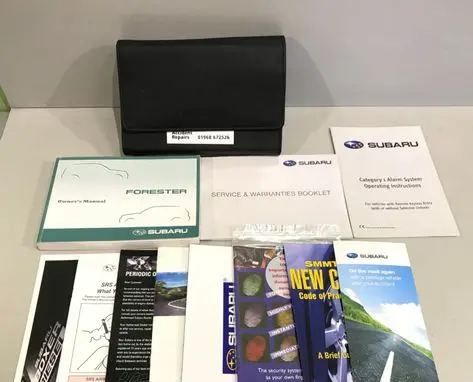 Subaru Forester SH Owners service history hand book 