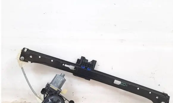Rear door window regulator with motor