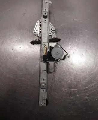 Rear door window regulator with motor