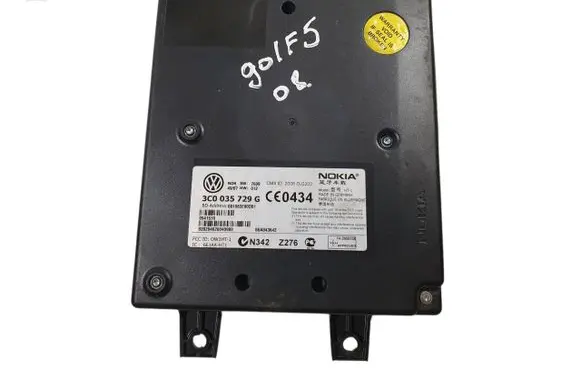Volkswagen Golf V Bluetooth control unit module 3C0035729G