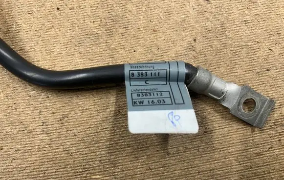 BMW 3 E46 Negative earth cable (battery) 61128383112 8383112 8383111