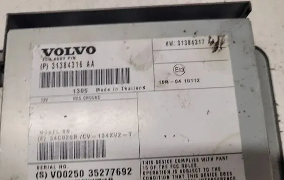 Volvo V60 Sound amplifier 31384316 31384317