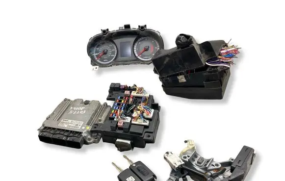 Peugeot 4007 Engine ECU kit and lock set 9664487580 0281013666 9663757980
