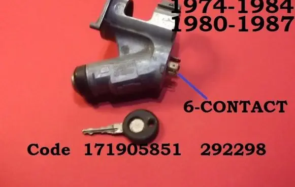 Volkswagen Scirocco Ignition lock 171905851 292298