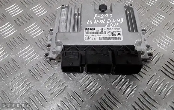 Peugeot 207 Engine control unit/module 9666235880 0281201863 9663193780