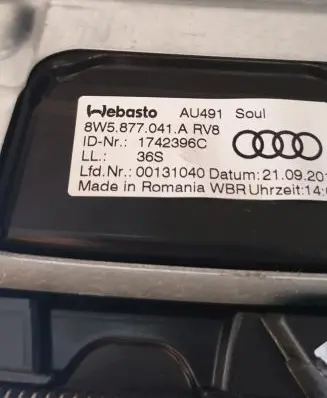 Audi A4 S4 B9 Sunroof set 8W5877041A 8W5877255