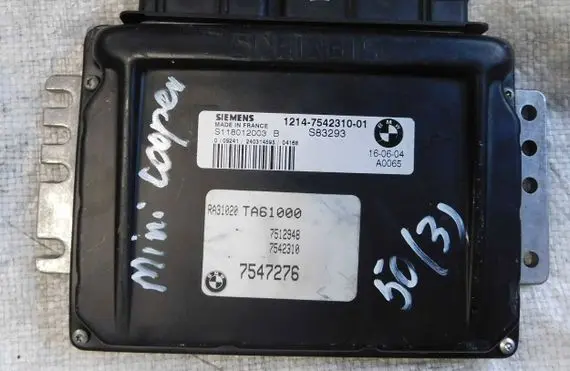 Mini One - Cooper R50 - 53 Engine control unit/module 1214-7542310-01 S118012003B
