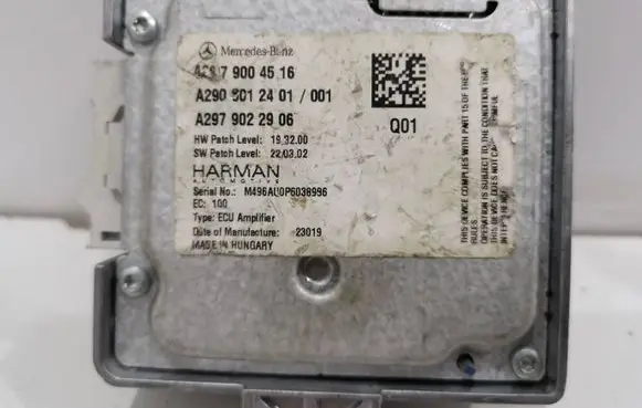 Mercedes-Benz B W247 Other control units/modules A2979004516 A2979022906 A2905012401