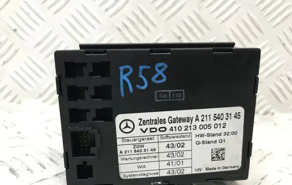 Mercedes-Benz E W211 Gateway control module A2115403145