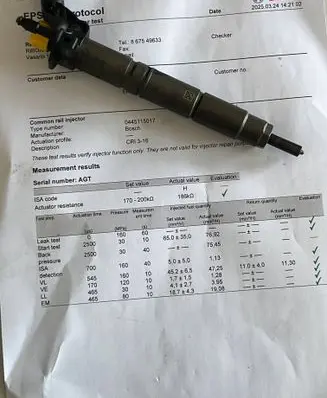 Mercedes-Benz E W211 Fuel injector A6420700487 0445115017