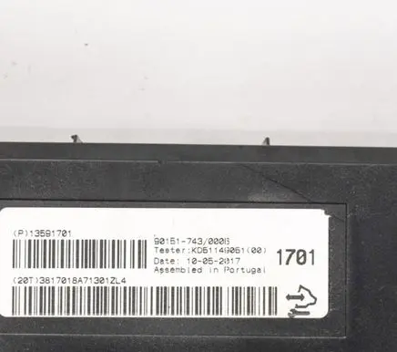Opel Zafira C Other devices 90151743