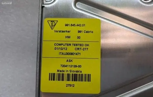 Porsche Cayman 981 Sound amplifier