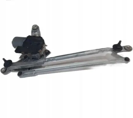 Front wiper linkage and motor