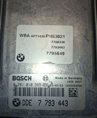 BMW 3 E46 Engine control unit/module 7795649 0281010565 7793443